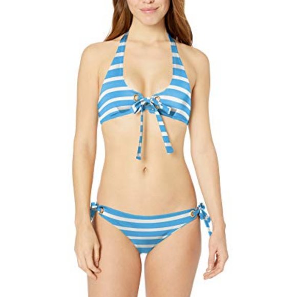 MILLY Striped 2 pc Bikini Set - Picture 2 of 7